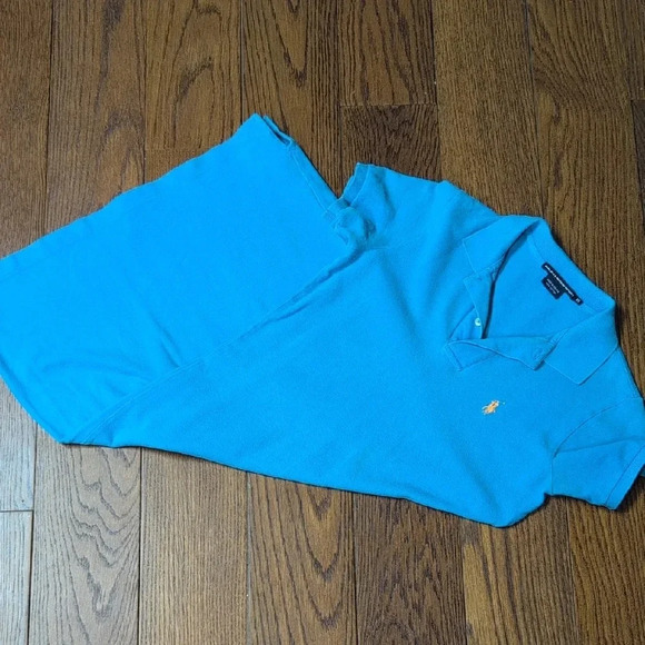 Ralph Lauren Sport - Blue Polo Dress With Orange Stitched Logo - Picture 5 of 5